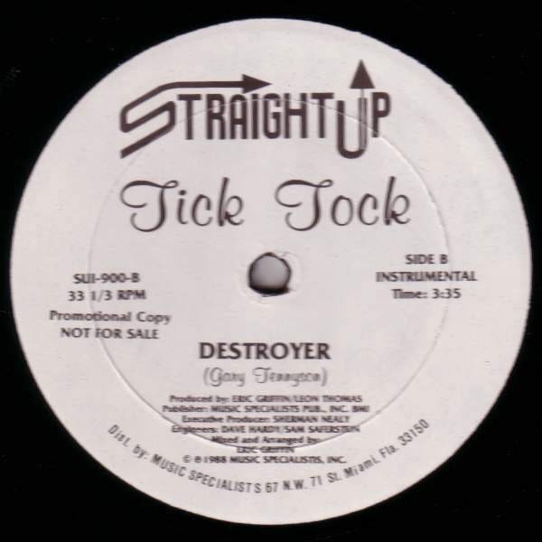 Tick Tock : Destroyer (12", Promo)
