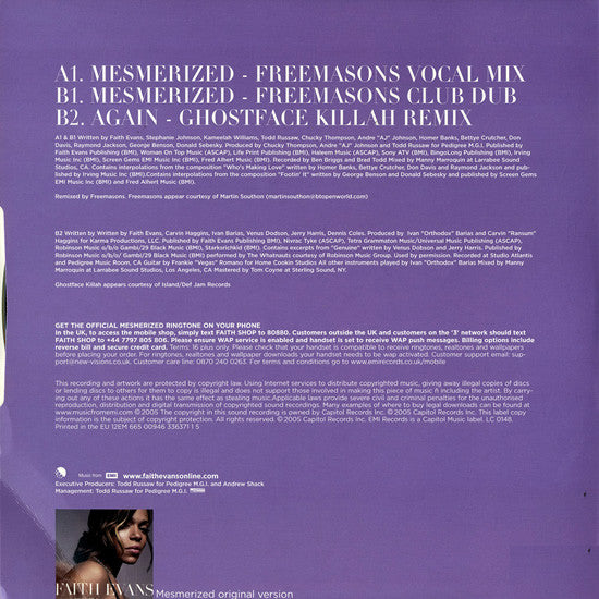 Faith Evans : Mesmerized (12", Single)
