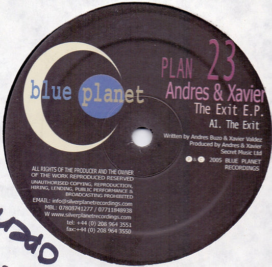 Andres Buzo & Xavier Valdez : The Exit E.P. (12", EP)