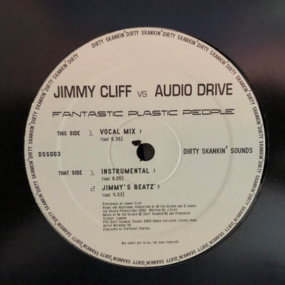 Jimmy Cliff vs. Audio Drive : Fantastic Plastic People (12")
