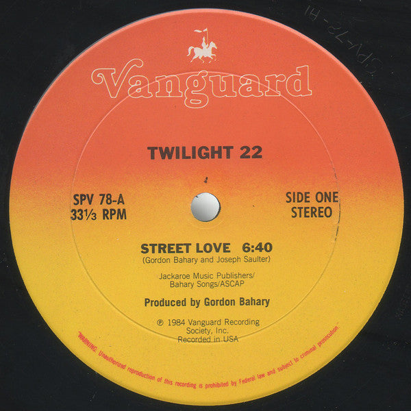 Twilight 22 : Street Love (12", Single)