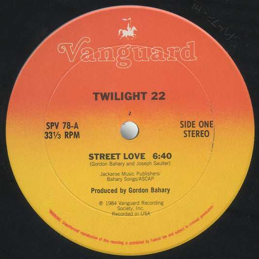 Twilight 22 : Street Love (12", Single)