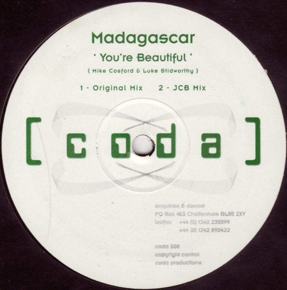 Madagascar : You're Beautiful (12")