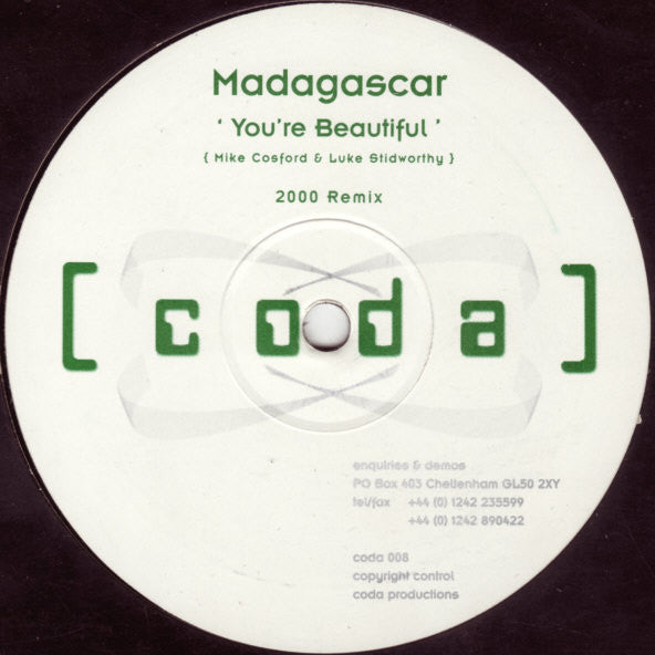 Madagascar : You're Beautiful (12")