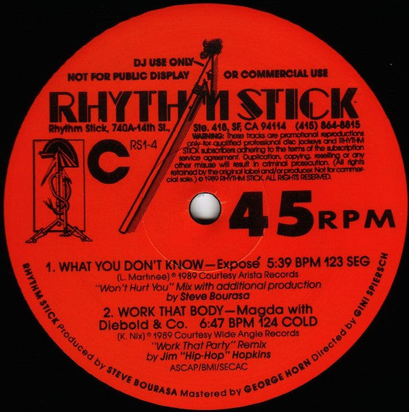 Various : Rhythm Stick 1-4 (2x12", Comp, Promo)
