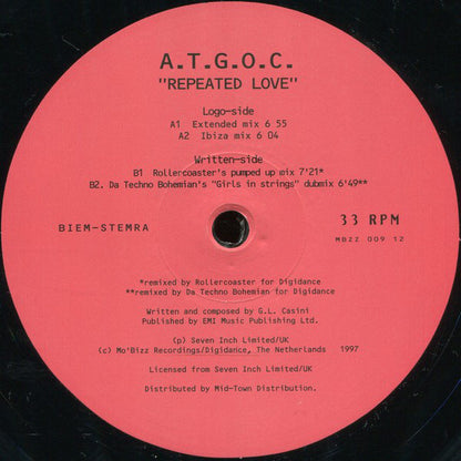 A.T.G.O.C. : Repeated Love (12")