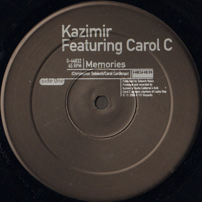 DJ Kazimir Featuring Carol C : Memories (12")