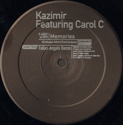 DJ Kazimir Featuring Carol C : Memories (12")