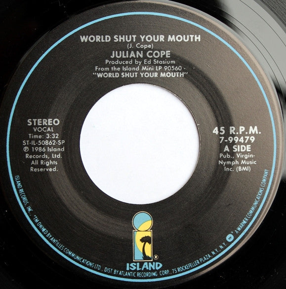 Julian Cope : World Shut Your Mouth (7", Single, Spe)