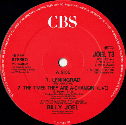 Billy Joel : Leningrad (12", Single)