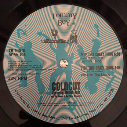 Coldcut Featuring Junior Reid And Ahead Of Our Time Orchestra : Stop This Crazy Thing (12", Single)