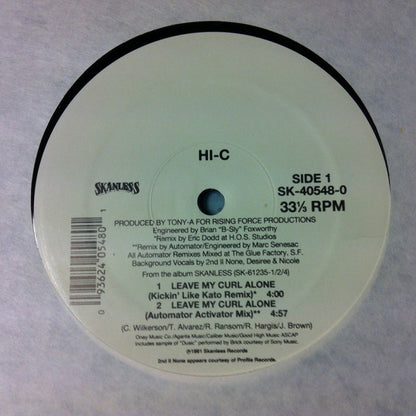 Hi-C : Leave My Curl Alone (12")