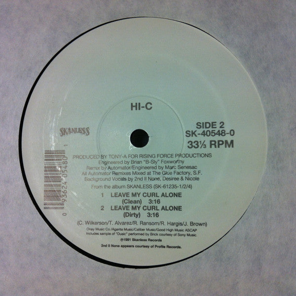 Hi-C : Leave My Curl Alone (12")