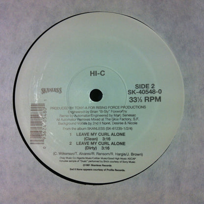 Hi-C : Leave My Curl Alone (12")
