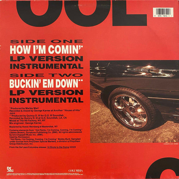 LL Cool J : How I'm Comin' (12", Single)