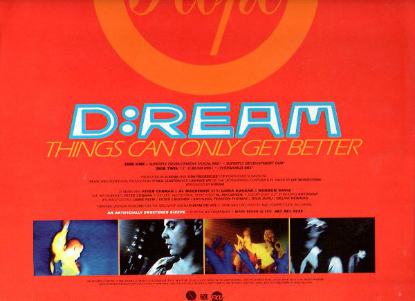 D:Ream : Things Can Only Get Better (12", Maxi)