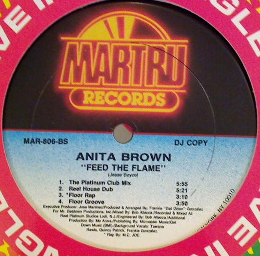 Anita Brown : Feed The Flame (12", Promo)