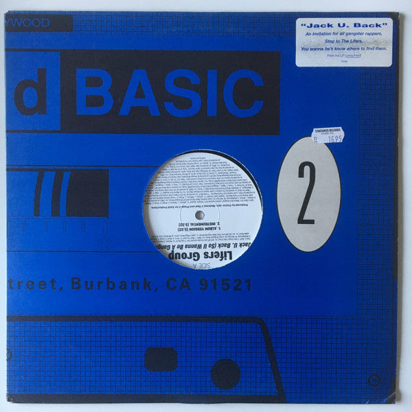 Lifers Group : Jack U. Back (So You Wanna Be A Gangsta) / Living Proof (Remix) (12", Promo)