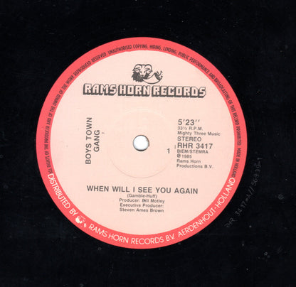 Boys Town Gang : When Will I See You Again (12", Single)