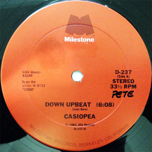Casiopea : Down Upbeat / Zoom (12", Single)
