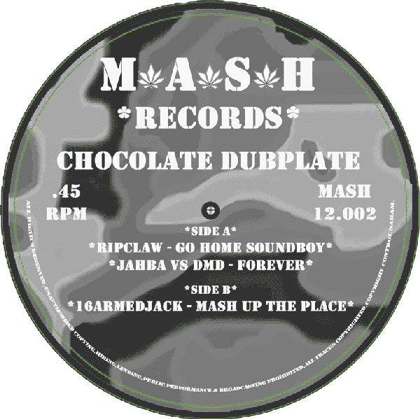 Various : Chocolate Dubplate (12", Ltd)
