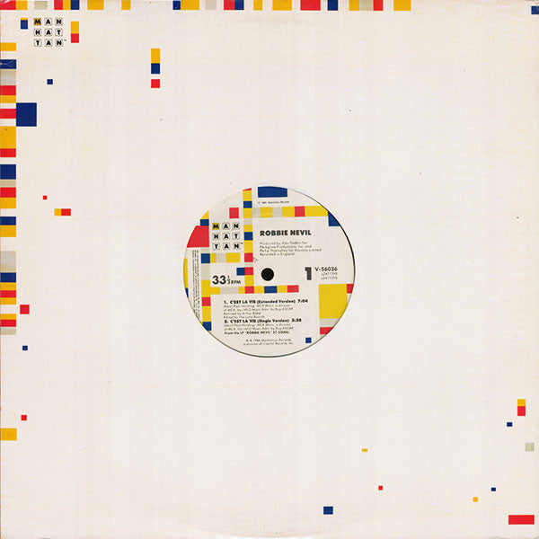Robbie Nevil : C'est La Vie (12", ARC)