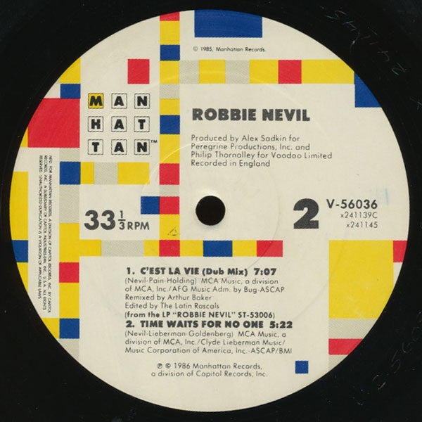 Robbie Nevil : C'est La Vie (12", ARC)