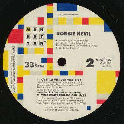 Robbie Nevil : C'est La Vie (12", ARC)
