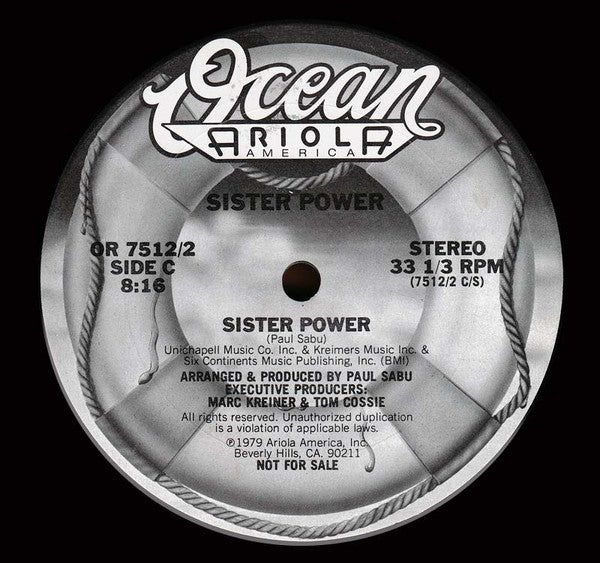 Sister Power : Sister Power (2x12", Promo)