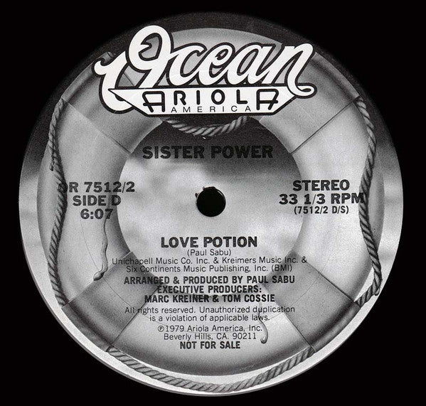 Sister Power : Sister Power (2x12", Promo)