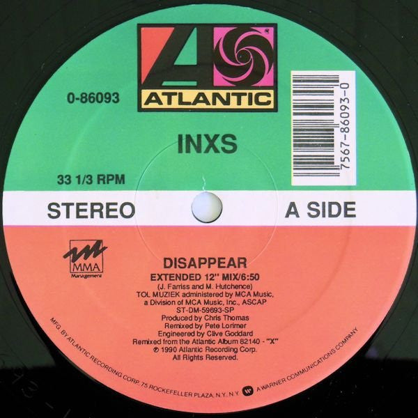 INXS : Disappear (12")