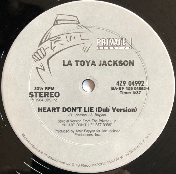 La Toya Jackson : Heart Don't Lie (12")