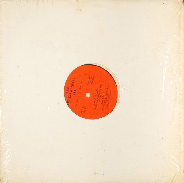 Big Foot : I Apologize (For Taking You For Granted) (12")