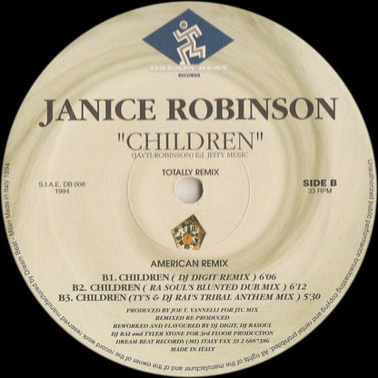 Janice Robinson : Children (Totally Remix) (12")