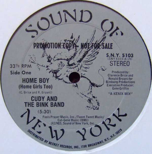 Cudy And The Bink Band : Home Boy (Home Girls Too) (12", Promo)