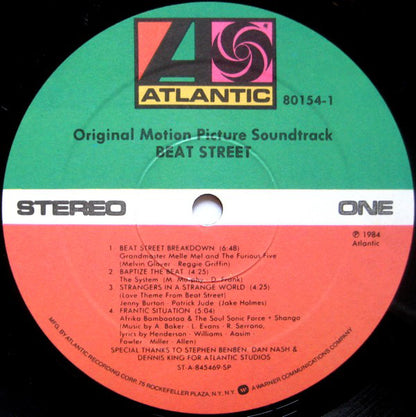 Various : Beat Street (Original Motion Picture Soundtrack) - Volume 1 (LP, Comp, SP)