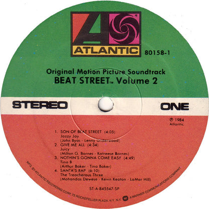 Various : Beat Street (Original Motion Picture Soundtrack Volume 2) (LP, Comp, SP )