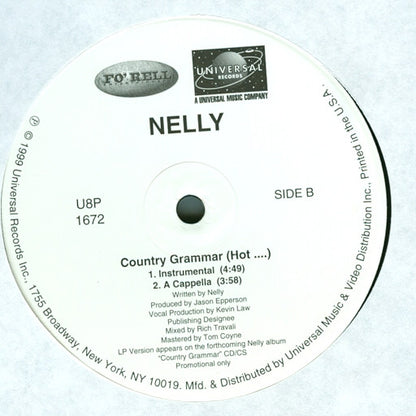 Nelly : Country Grammar (Hot ....) (12", Single, Promo)