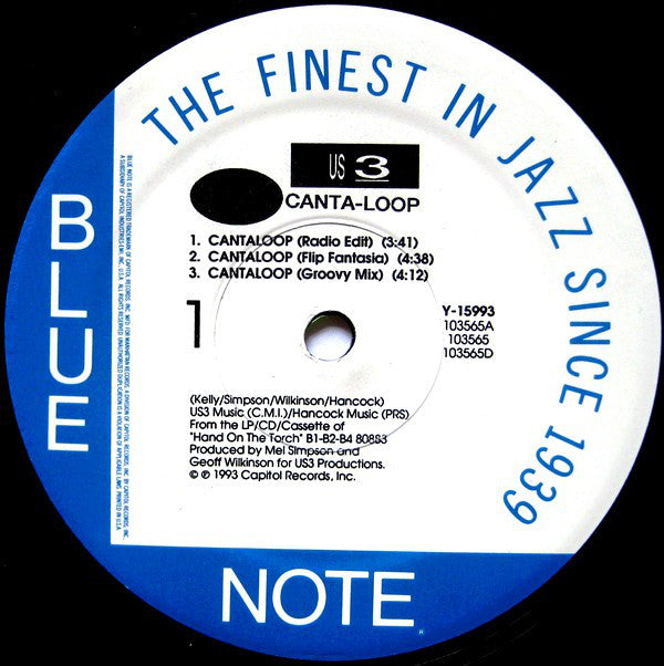 Us3 Featuring Rahsaan & Gerard Presencer : Cantaloop (12", Single)
