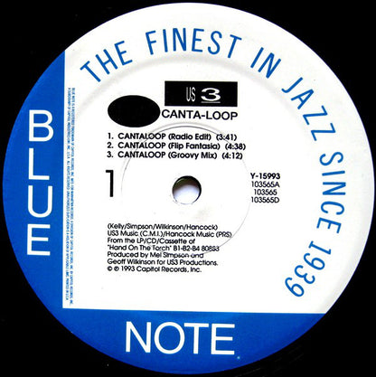 Us3 Featuring Rahsaan & Gerard Presencer : Cantaloop (12", Single)