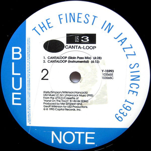 Us3 Featuring Rahsaan & Gerard Presencer : Cantaloop (12", Single)
