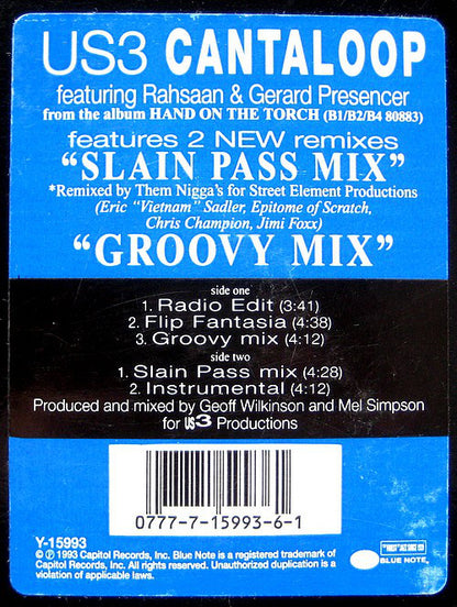 Us3 Featuring Rahsaan & Gerard Presencer : Cantaloop (12", Single)