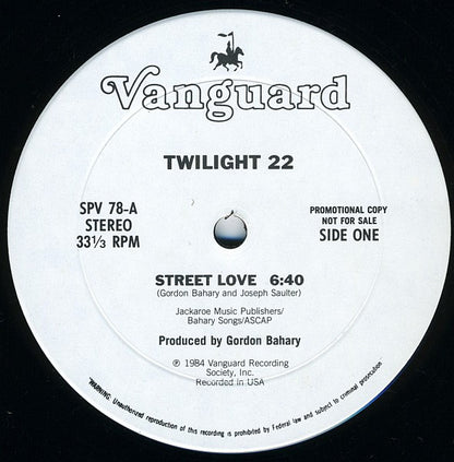 Twilight 22 : Street Love (12", Promo)