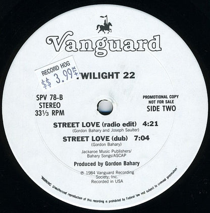 Twilight 22 : Street Love (12", Promo)