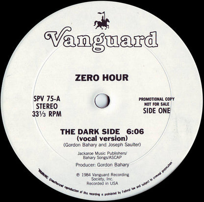 Zero Hour : The Dark Side (12", Promo)