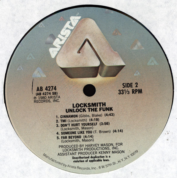 Locksmith : Unlock The Funk (LP, Album)
