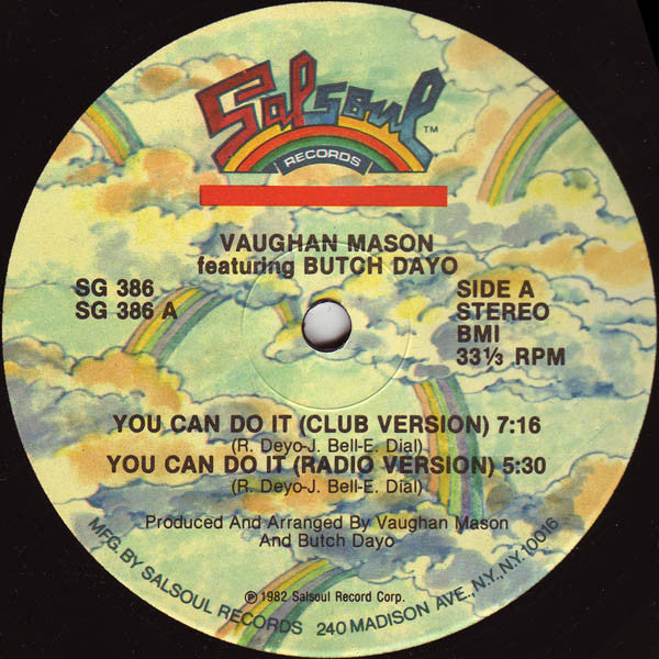 Vaughan Mason Featuring Butch Dayo : You Can Do It (12", Single)
