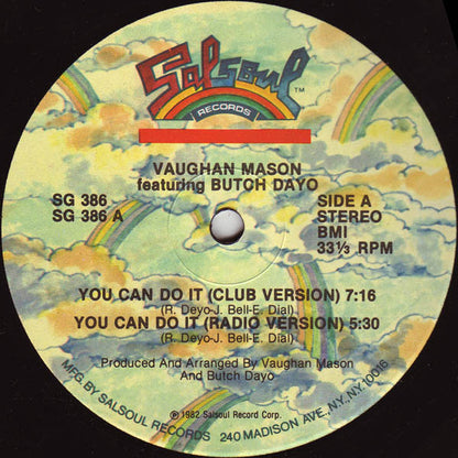 Vaughan Mason Featuring Butch Dayo : You Can Do It (12", Single)
