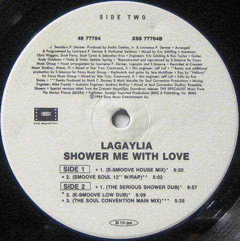 Lagaylia : Shower Me With Love (12")