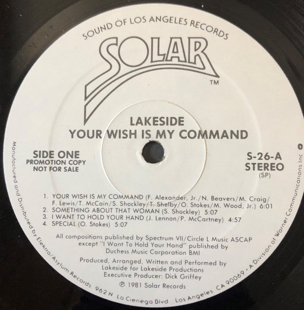 Lakeside : Your Wish Is My Command (LP, Album, Promo, Gat)